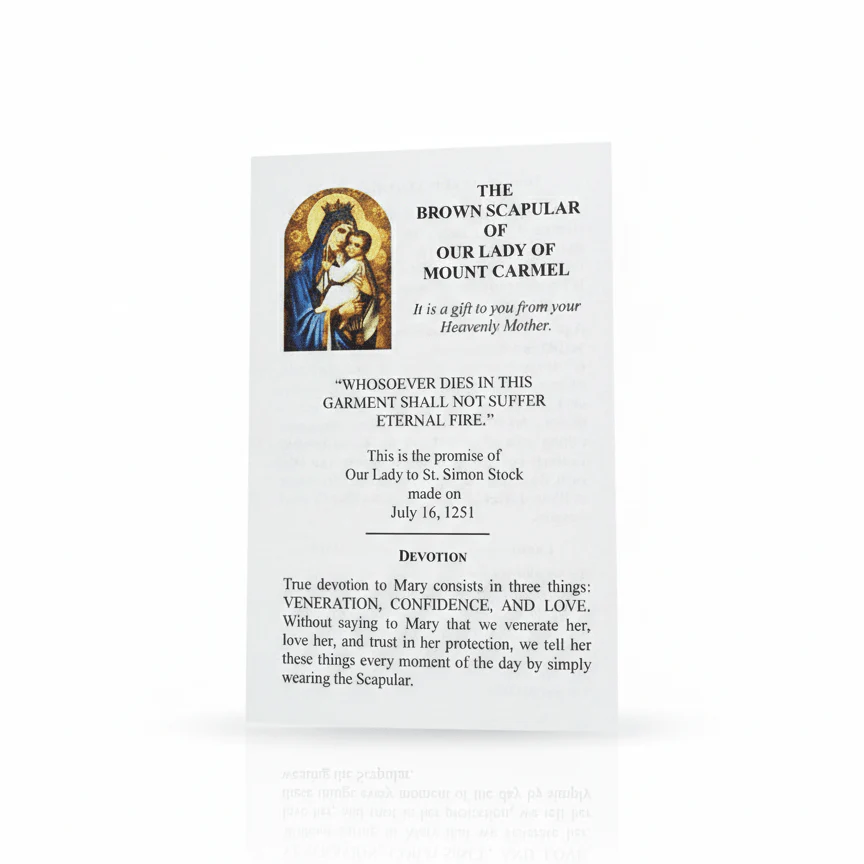 Brown Scapular with Miraculous Medal | Hand-Embroidered by Sisters | Rue du Bac - Image 4