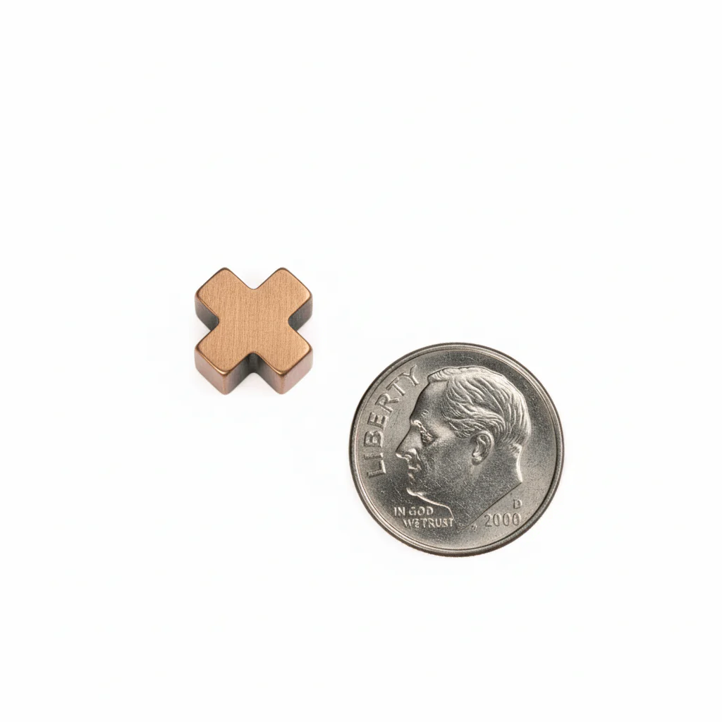 14k Greek Cross Pendant | Mini | 14k Solid Gold 0.4” X 0.4” X 0.2” - Image 7