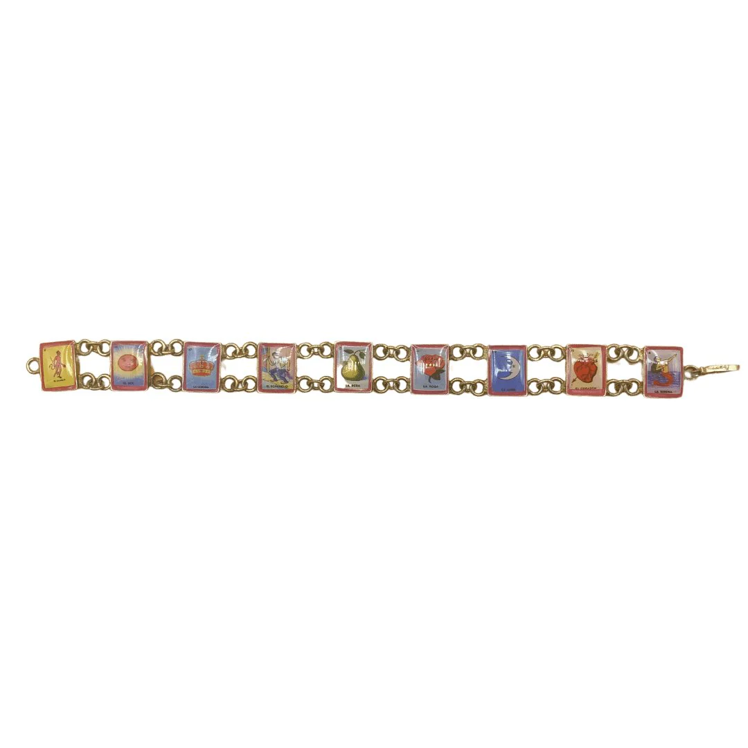 Mexican Loteria Card Charm Bracelet 7.5-inch - Image 3