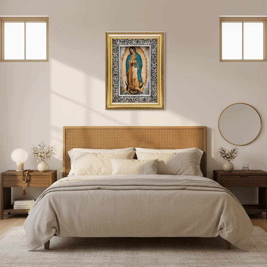 Certified Basilica Art of Our Lady of Guadalupe — Home Devotional Edition 21" × 16" (53 cm × 41 cm) - Image 5