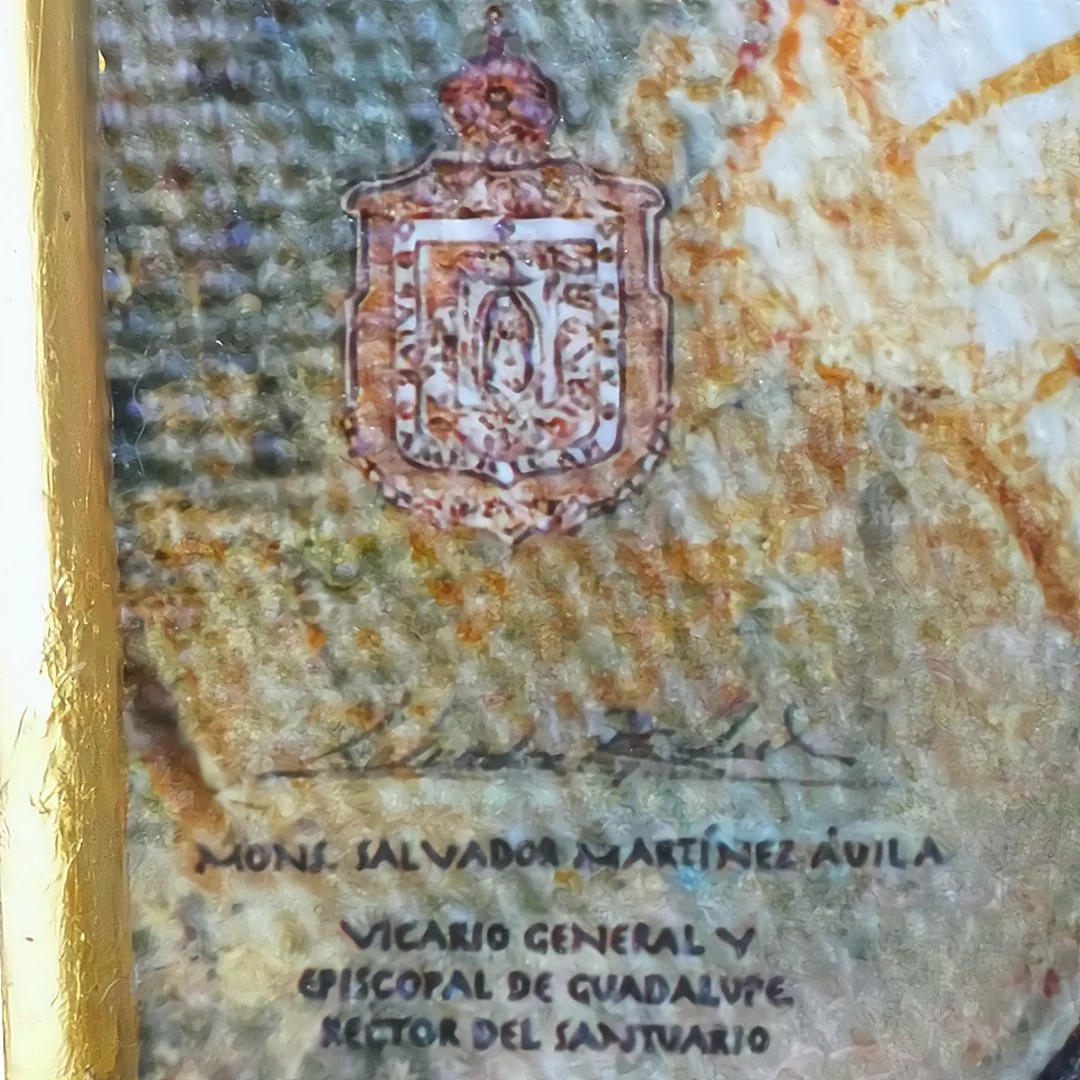 Certified Basilica Art of Our Lady of Guadalupe — Home Devotional Edition 21" × 16" (53 cm × 41 cm) - Image 7