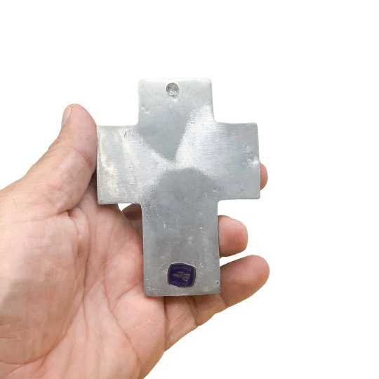 Mini Cross w/ Pressed Flowers 3.5" - Image 6