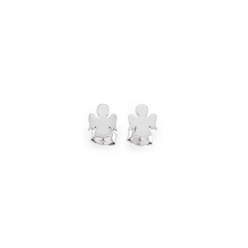Silver Angel Earrings