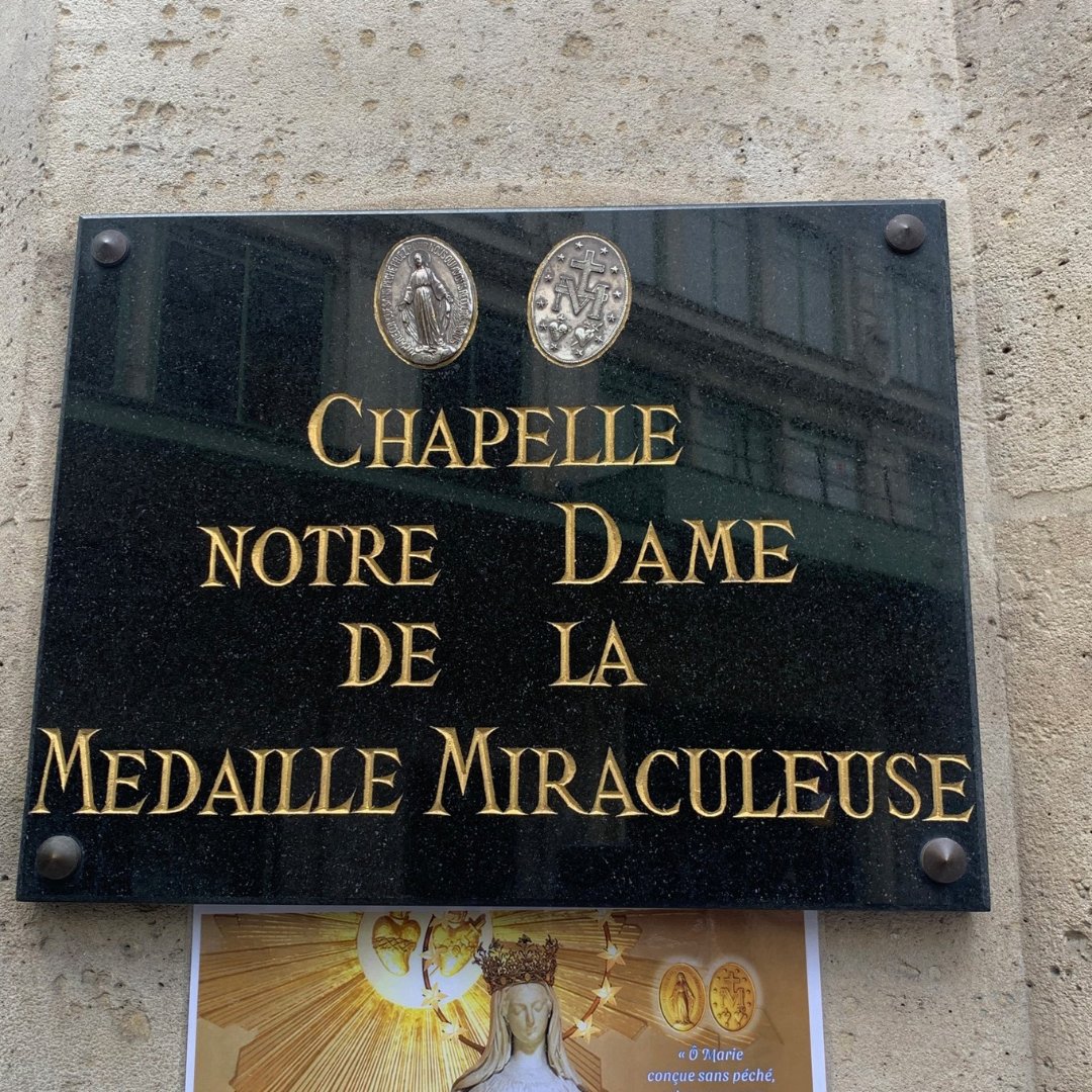 Silver Miraculous Medal Necklace 18"  | France | Rue du Bac - Image 6