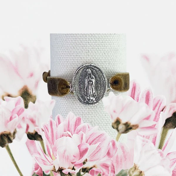 Silver-Plated Guadalupe Velvet Bracelet 7.5-inch - Image 6