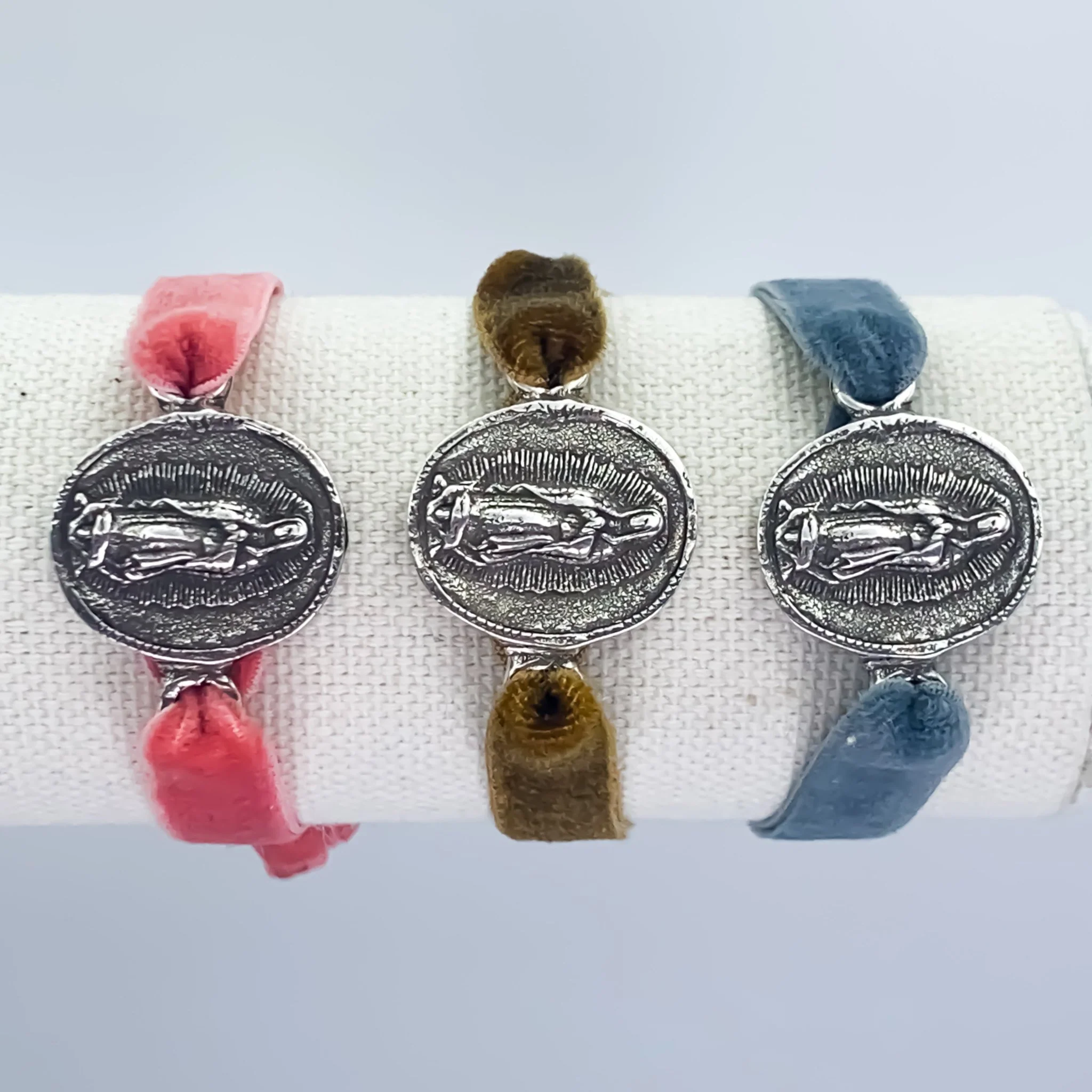 Silver-Plated Guadalupe Velvet Bracelet 7.5-inch - Image 7