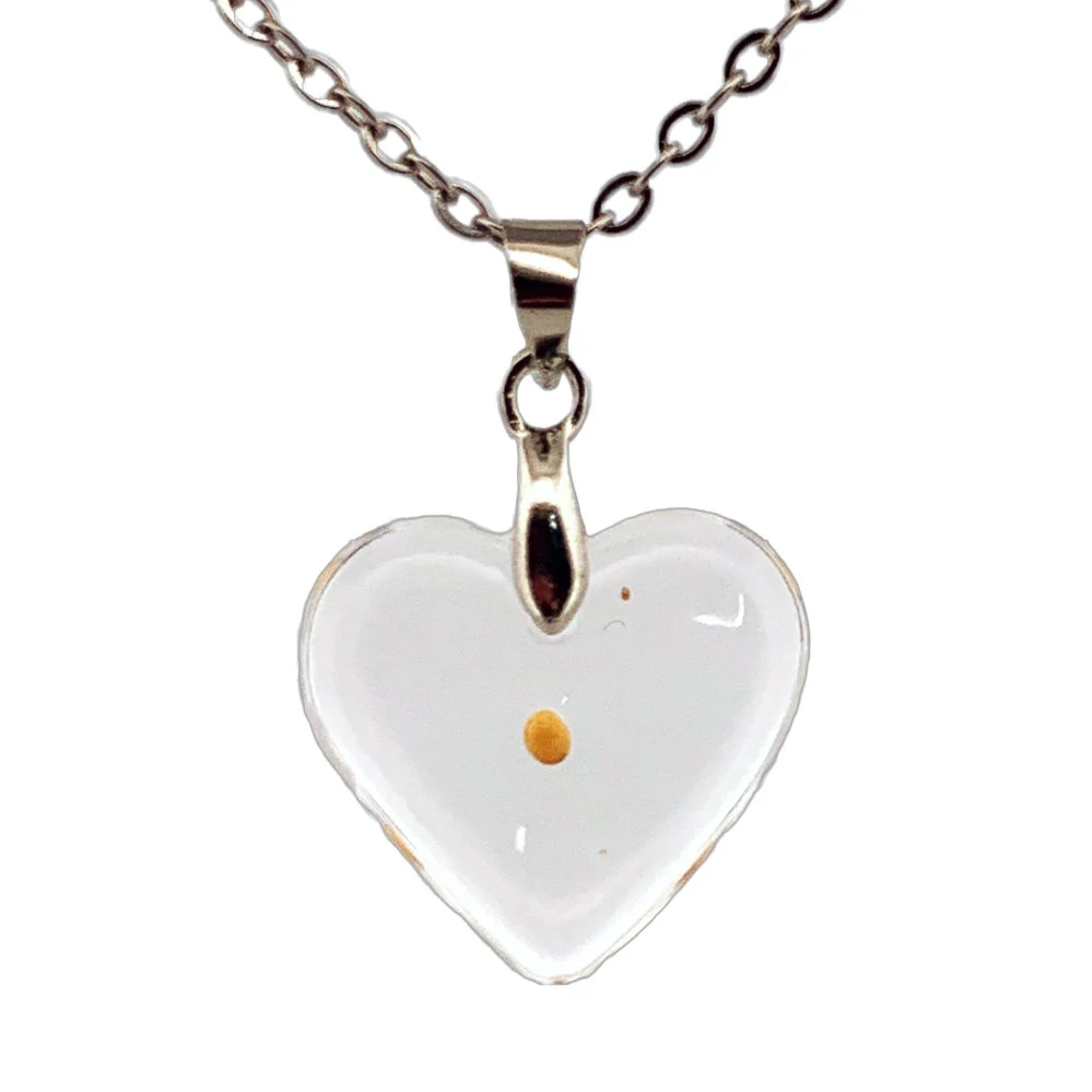 Silver Miraculous Medal & Mustard Seed Heart Necklace 18-inch - Image 13