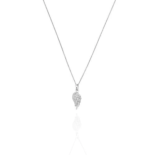 Silver Wing Necklace 18-inch